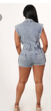 Load image into Gallery viewer, Acid Wash Denim Jumpsuits