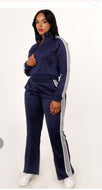 Navy Blue 2pc Jogging Set