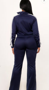 Navy Blue 2pc Jogging Set