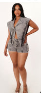 Acid Wash Denim Jumpsuits